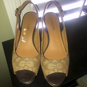 Coach Wedges 100% Authentic